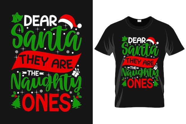 Christmas Typography Vector Tshirt Design Christmas vector typography elements