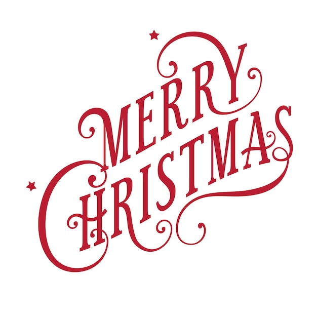 christmas typography vector