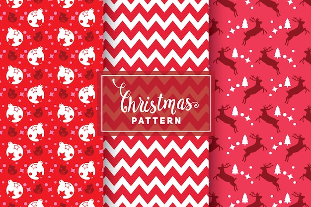 Christmas Vector Patterns. Simple, Minimalist Designs. EPS 10, Vector Objects.