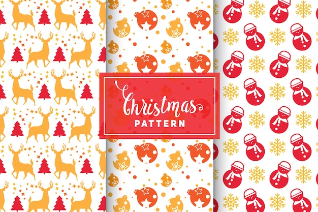 Christmas vector patterns. simple, minimalist designs. eps 10, vector objects.