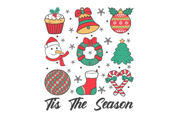 Christmas vector tshirt design