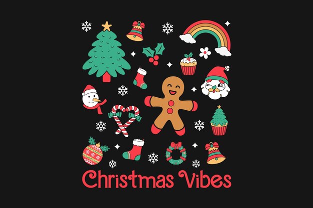 Christmas vector tshirt design