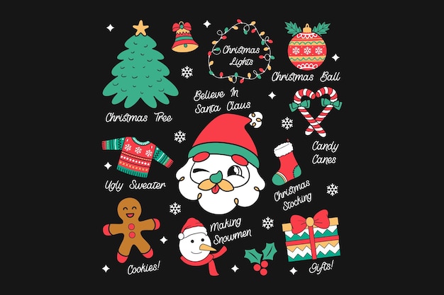 Christmas vector tshirt design