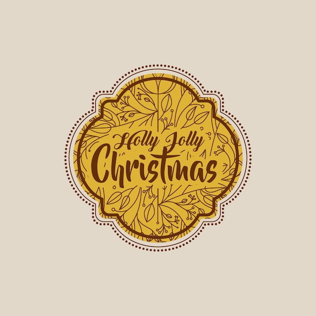 рождественские старинные кадр значок векторной иллюстрации дизайн