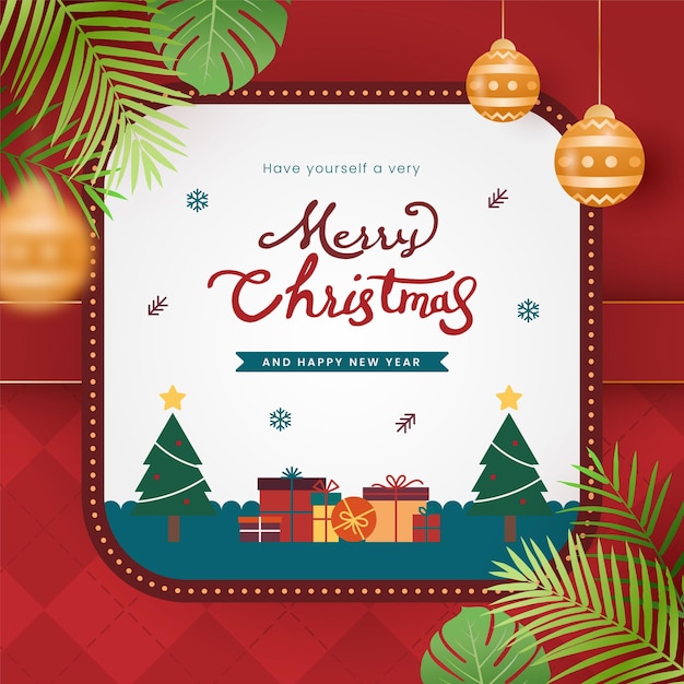 christmas vintage and retro background for greeting card with cute illustration