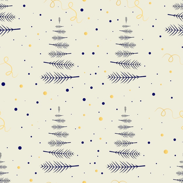 Christmas wallpaper with Christmas trees warm festive shades