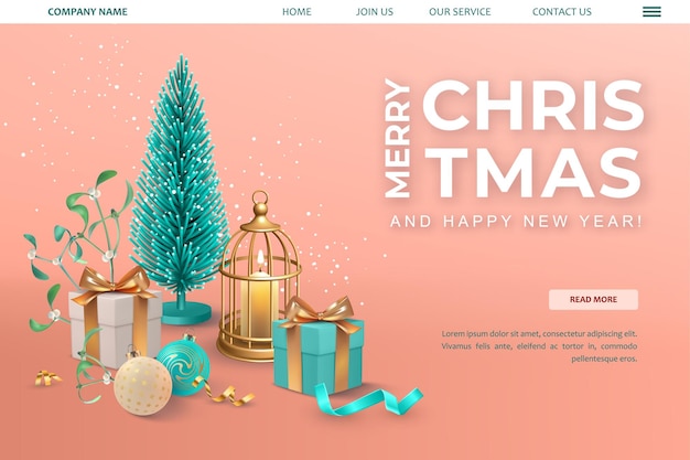 Christmas web background template