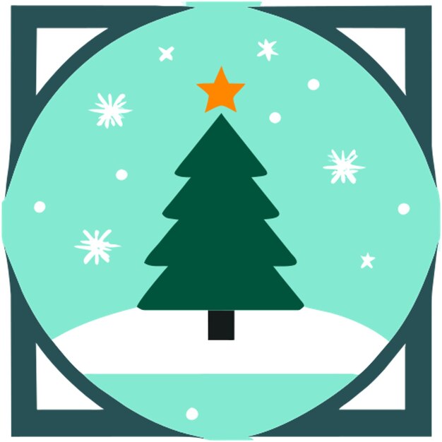 christmas white background centered icon