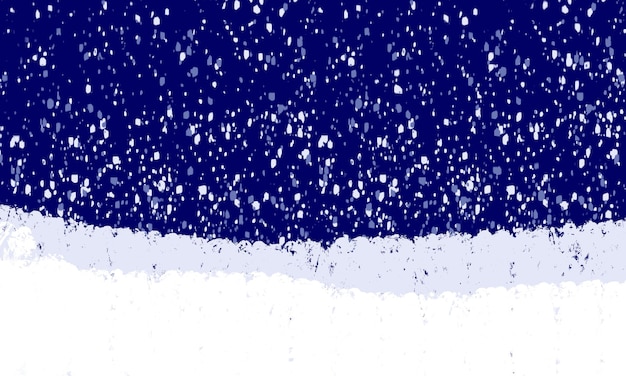 Christmas winter festive background with abstract night snow