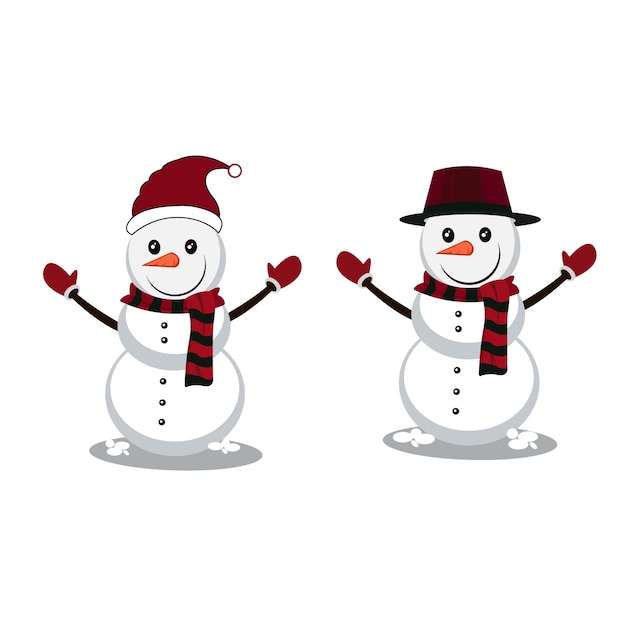 Christmas Winter snowman Clipart