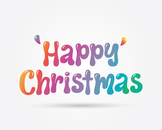 Vector christmas wishing message title text vector design