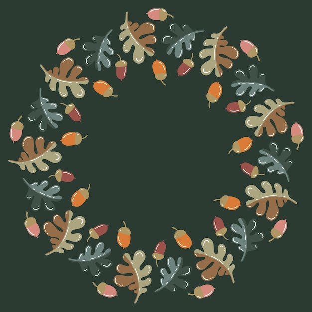 Christmas Wreath Design Vector.