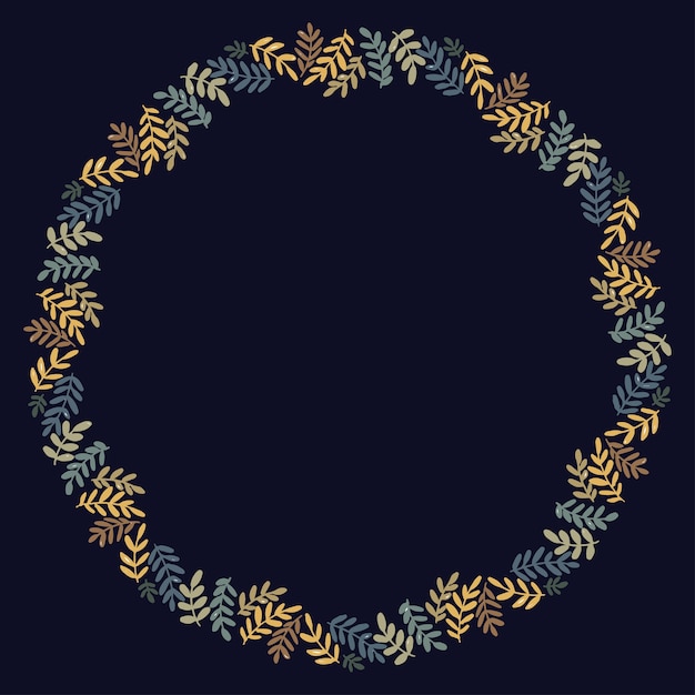 Christmas wreath design vector