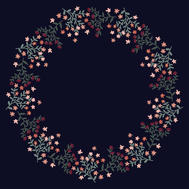 Vector christmas wreath design vector.