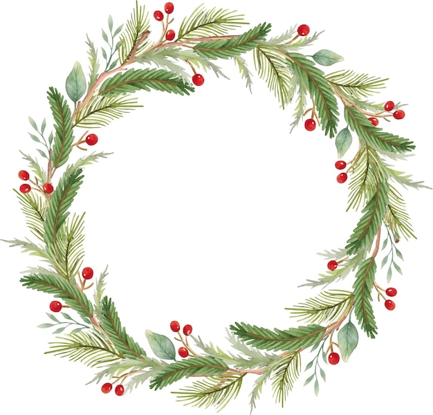 Christmas wreath. Wreath of fir branches