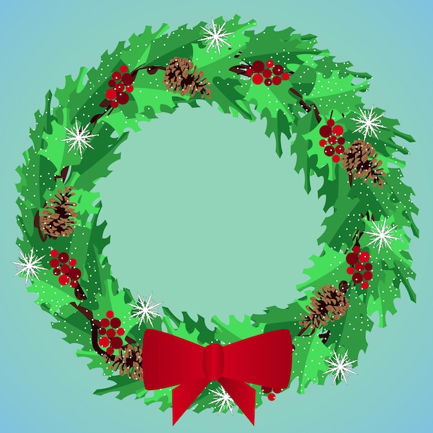 Vector christmas wreath