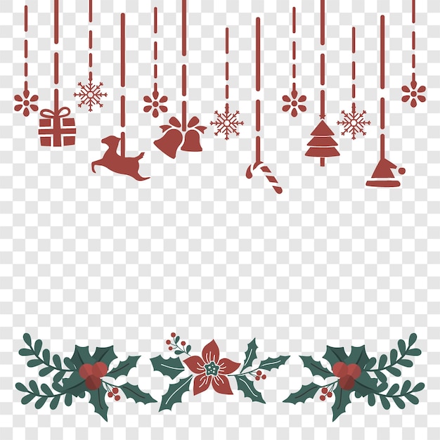 Vector christmast element decoration