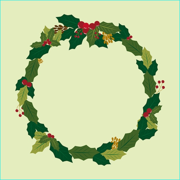 Vector christmast fern leaf