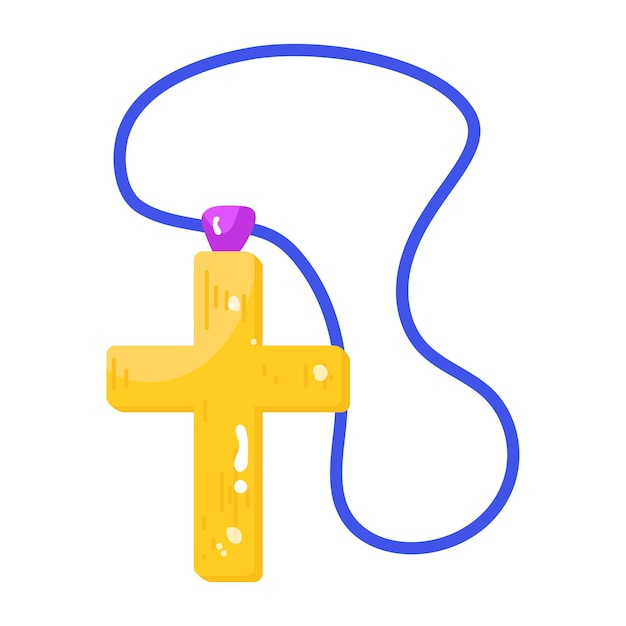 Christus hanger plat bewerkbaar stickerpictogram