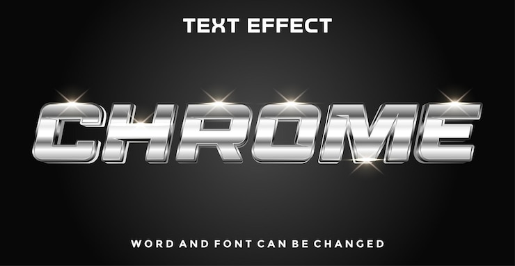 Chrome संपादन योग्य टेक्स्ट इफेक्ट