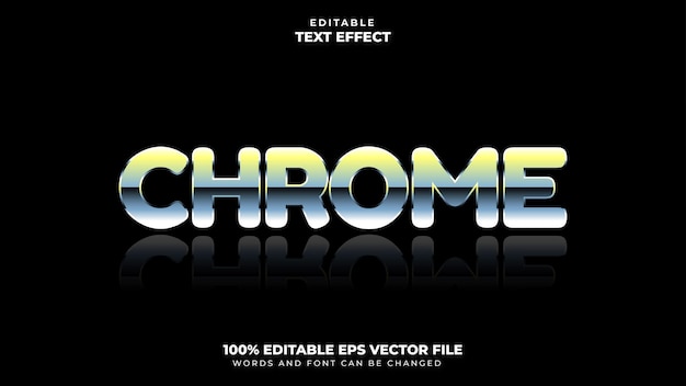 Chromeテキストスタイル効果