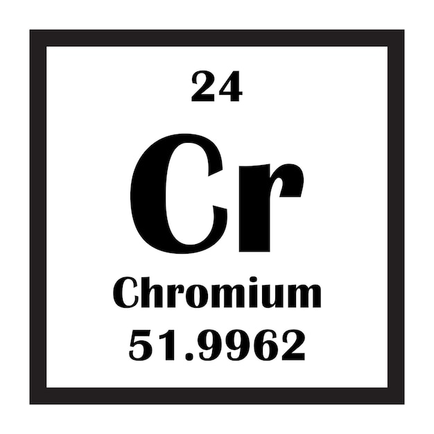 クロミウム 化学元素 アイコン