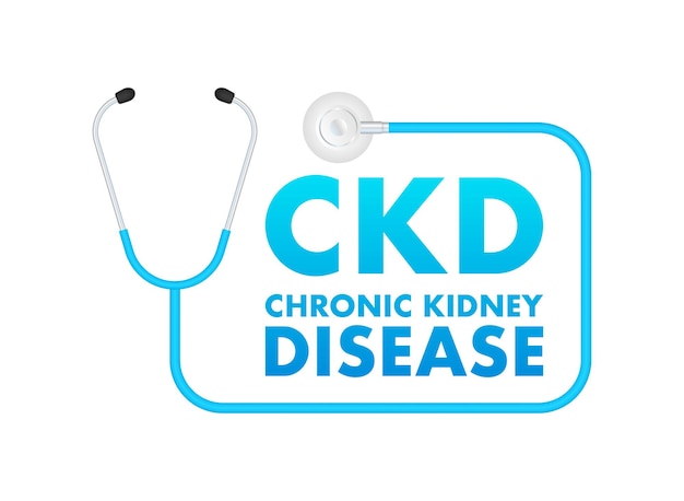 Chronic kidney disease 3d vector illustration world health day medicine day