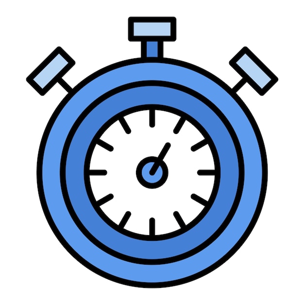 Chronometer Flat Illustration