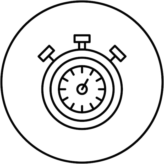 Chronometer icoon vector afbeelding Kan worden gebruikt voor atletiek