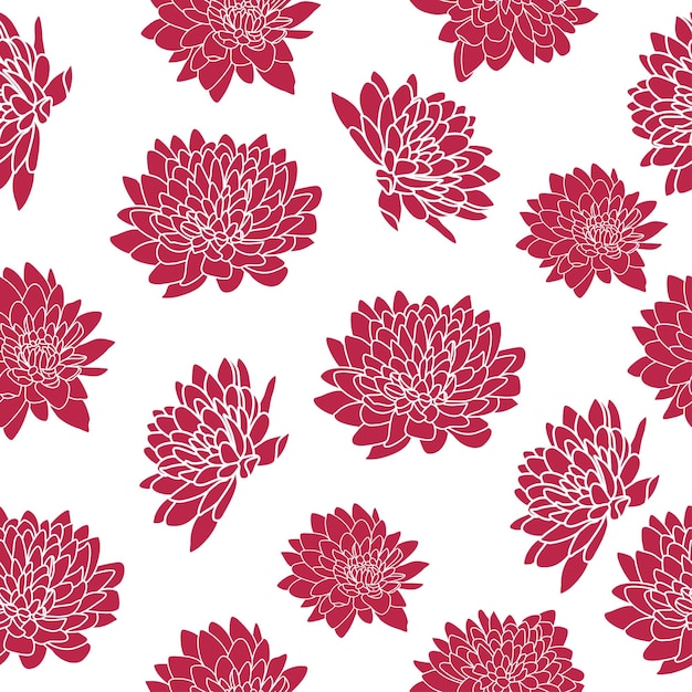 Chrysanthemum flowers Pink flowers background vector Vector of chrysanthemumsViva Magenta
