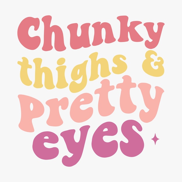 Chunky dijen en mooie ogen retro T-shirt
