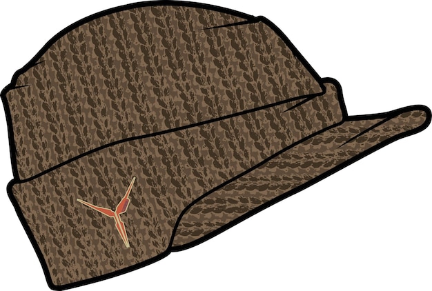Вектор Коренастая вязаная шапка для вектора одежды унисекс