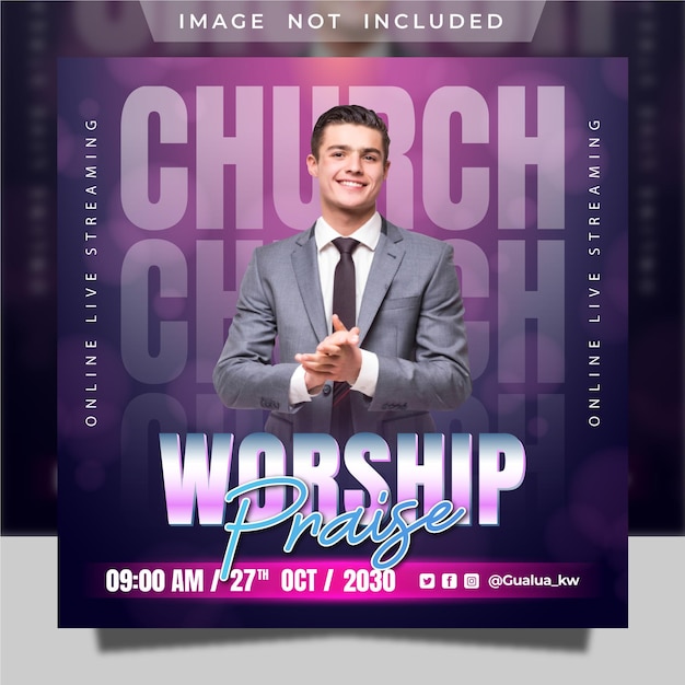 Church Conference Flyer Social Media Post and Instagram Web Banner