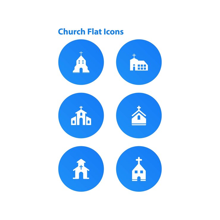 church flat icon