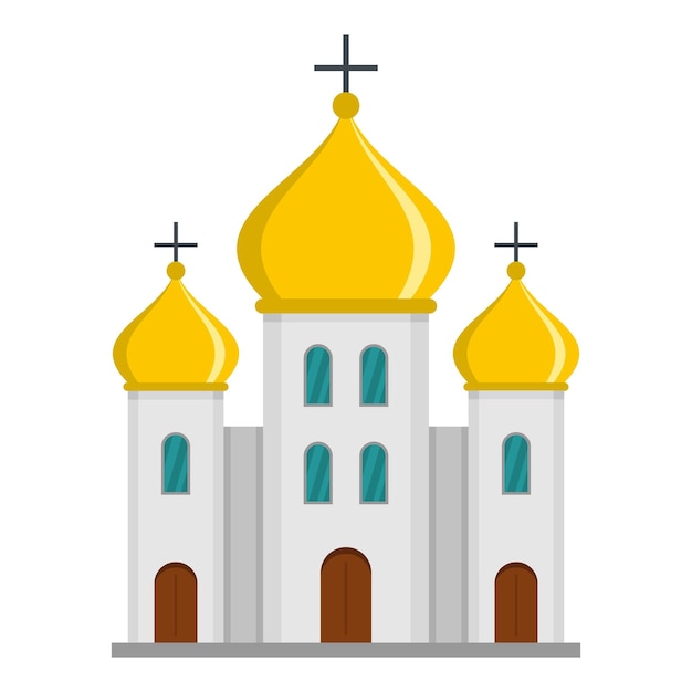 Vector church icon flat illustration of church vector icon for web