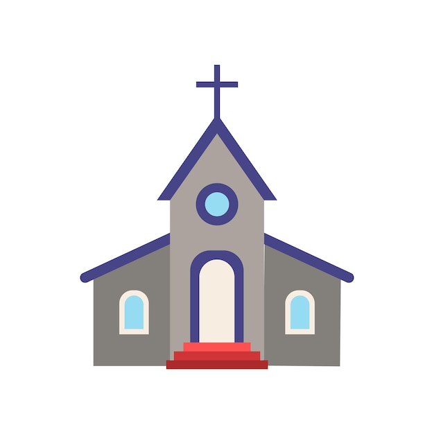 Иконка церкви Простой элемент из коллекции зданий Креативная иконка церкви для шаблонов веб-дизайна инфографика и многое другое