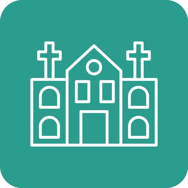 Church icon vector image Can be used for Village