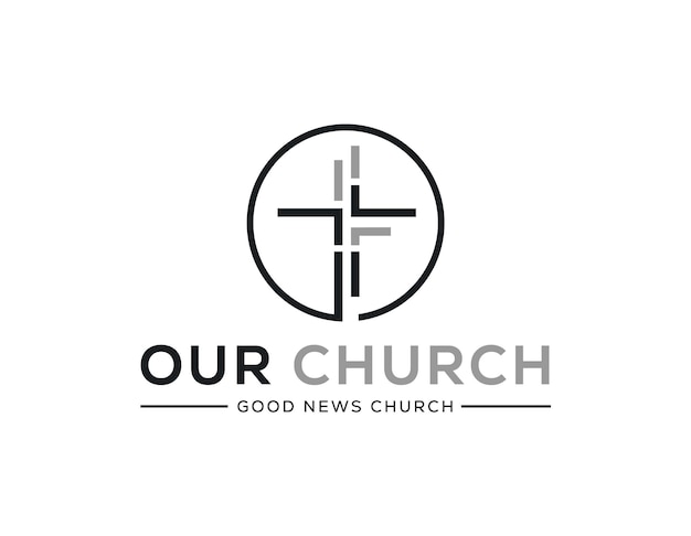 Church logo sign modern vector graphic abstract