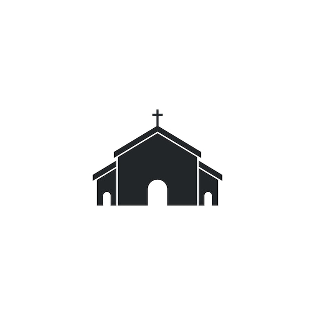 教会のロゴのテンプレート ベクトル アイコン イラスト