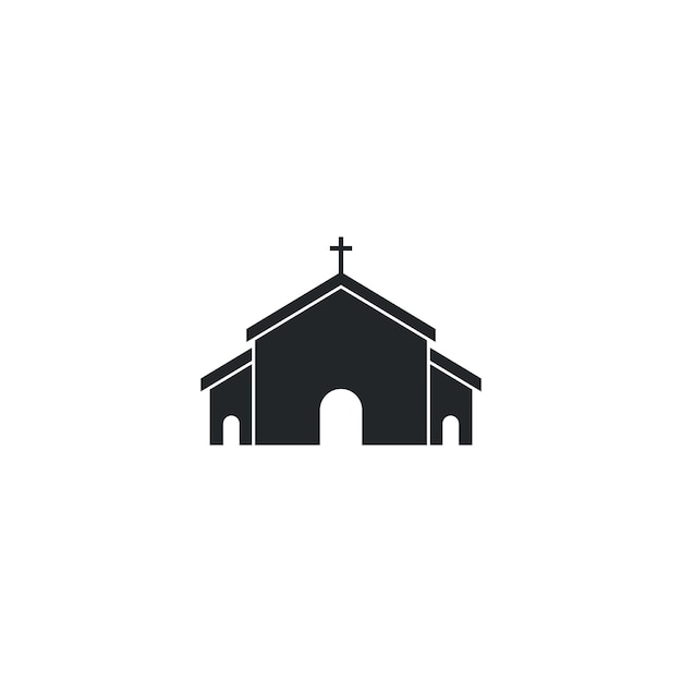 Church logo template vector icon illustration