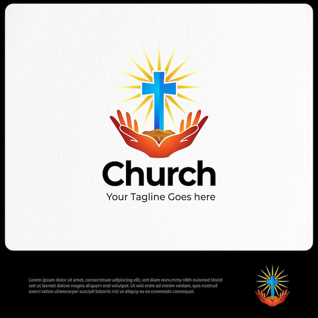 Vector church logo template