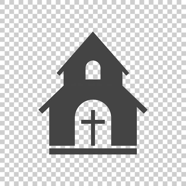 Church sanctuary vector illustration icon simple flat pictogram for business marketing mobile app internet on isolated background