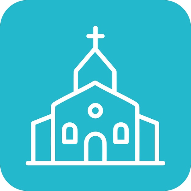 Church vector icon illustration of City Elements iconset