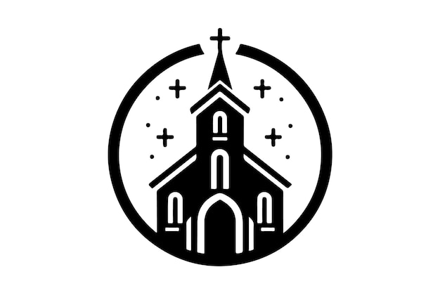 church vector logo icon