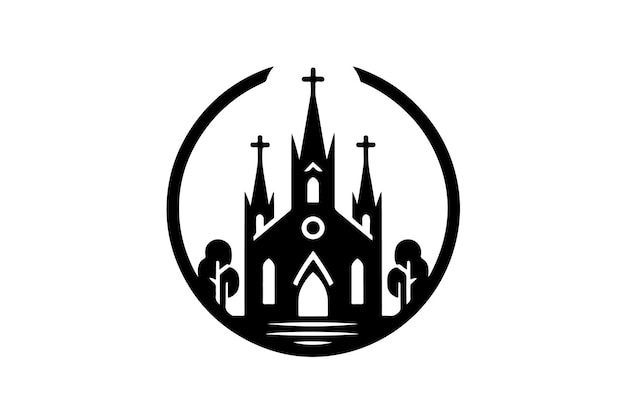 Vector church vector logo icon