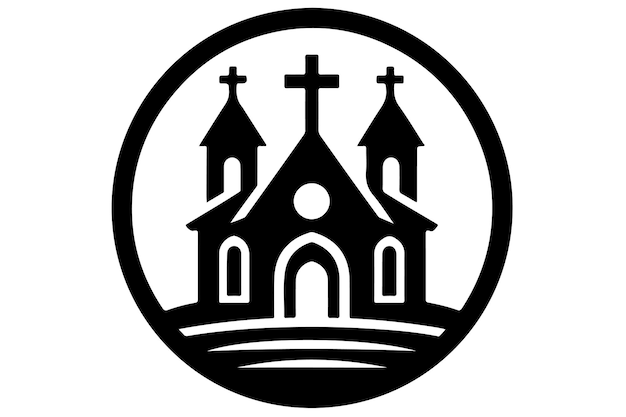 church vector logo icon