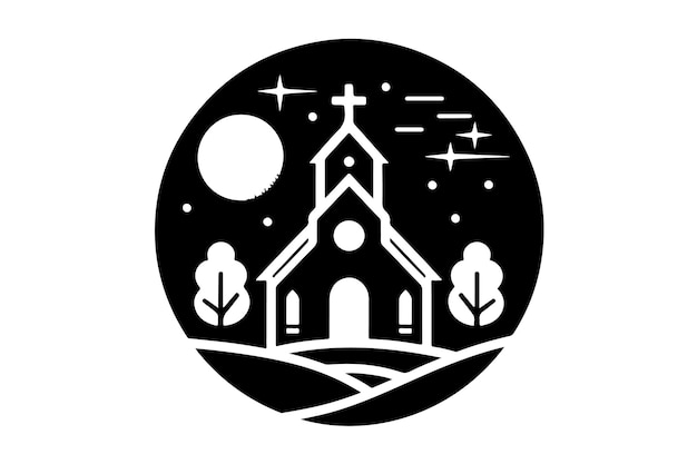 church vector logo icon