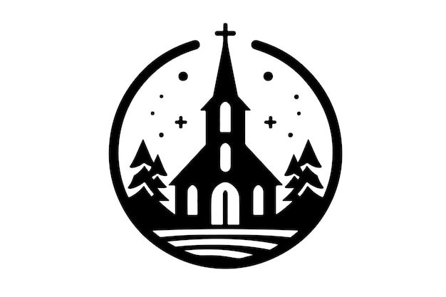 Vector church vector logo icon