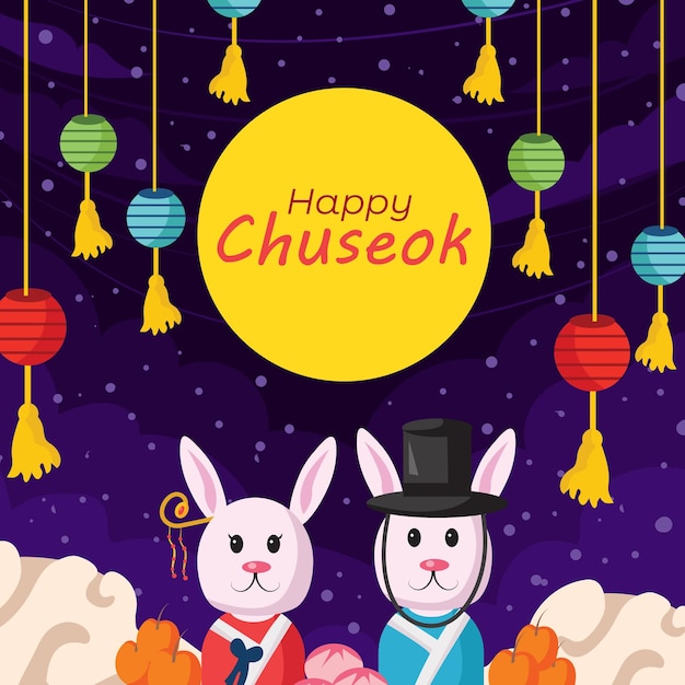 Chuseok day illustration