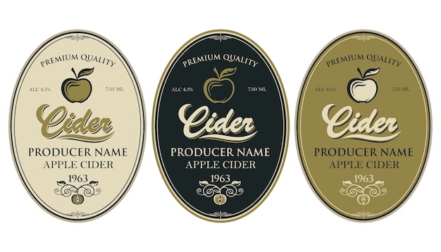 cider etiketten set